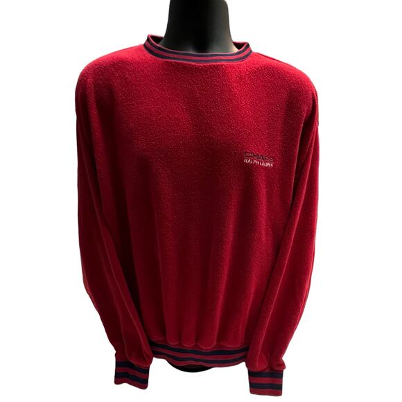 Tommy Hilfiger Red Crewneck Sweater for Men - Picture 1 of 12